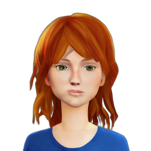 face, cartoon, 3d render, photorealistic transparent PNG cut-out