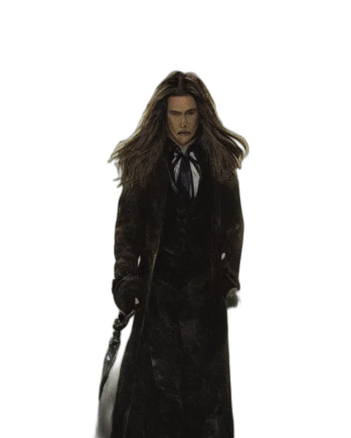 jacket, staff, hair, concept art transparent PNG cut-out