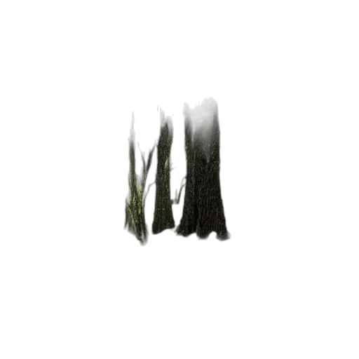 hair, sword, creature, tree transparent PNG cut-out