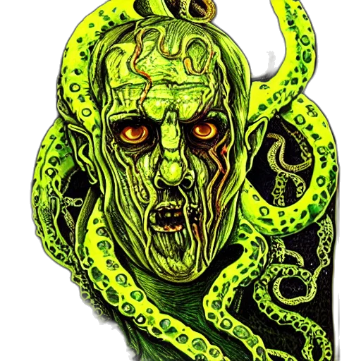 creature, mask, comic book art, concept art transparent PNG cut-out