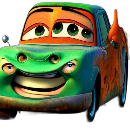 car, face, animal, concept art transparent PNG cut-out