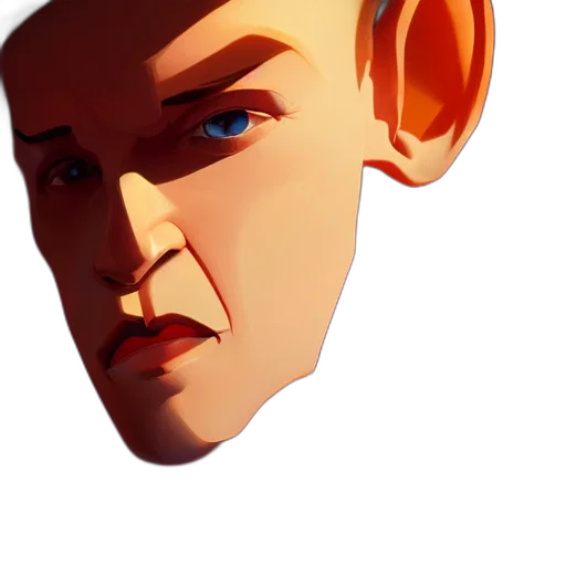 face, mask, creature, robot transparent PNG cut-out