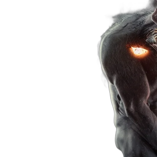 face, mask, creature, concept art transparent PNG cut-out