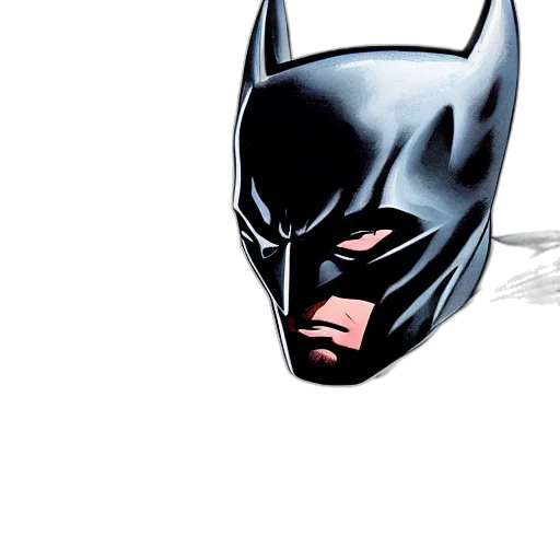 mask, comic book art, concept art, photorealistic transparent PNG cut-out