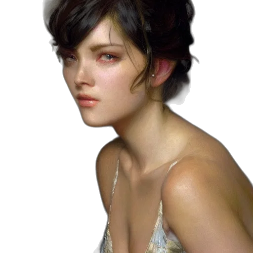 face, dress, jewelry, crown transparent PNG cut-out