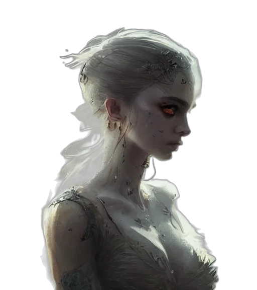 face, dress, dragon, jewelry transparent PNG cut-out
