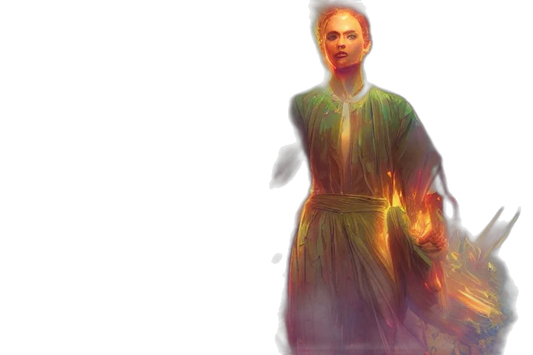 staff, dress, concept art, fantasy art transparent PNG cut-out