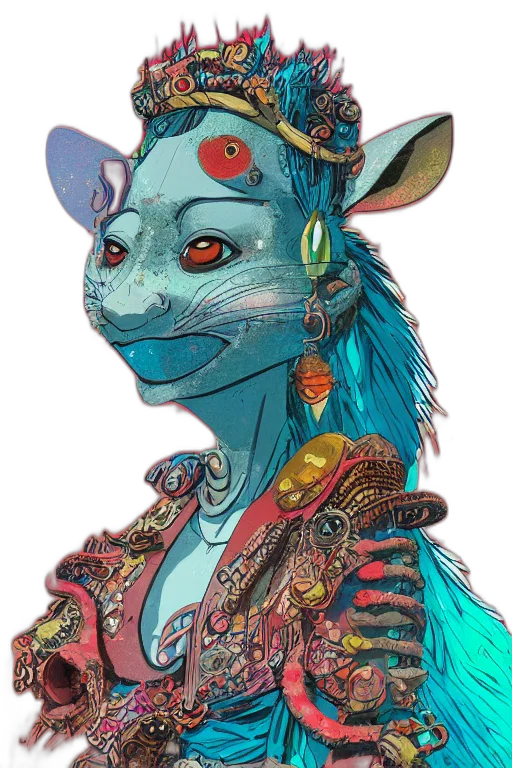 mask, staff, dragon, jewelry transparent PNG cut-out
