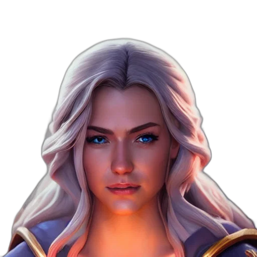 face, staff, crown, fantasy art transparent PNG cut-out