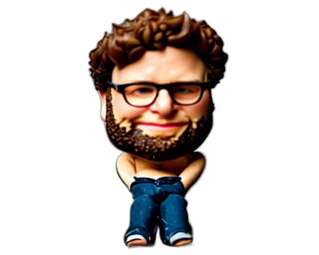 staff, face, 3d render, cartoon transparent PNG cut-out