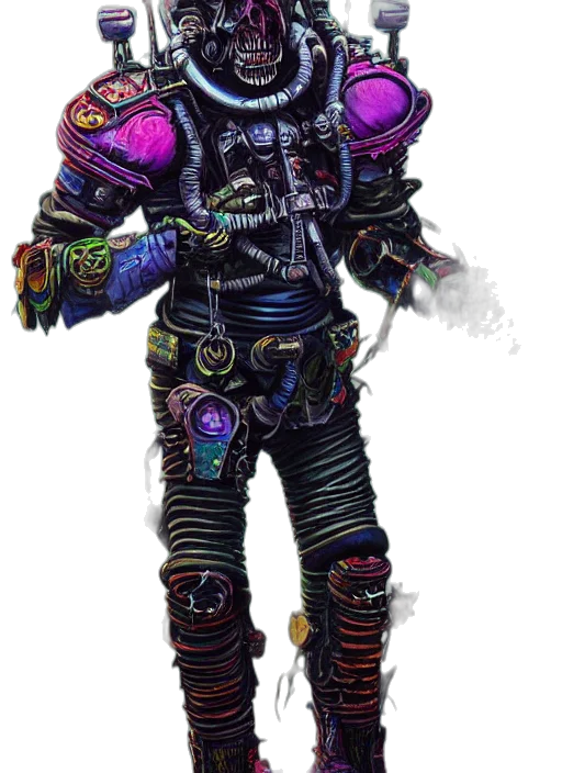 robot, jacket, staff, weapon transparent PNG cut-out