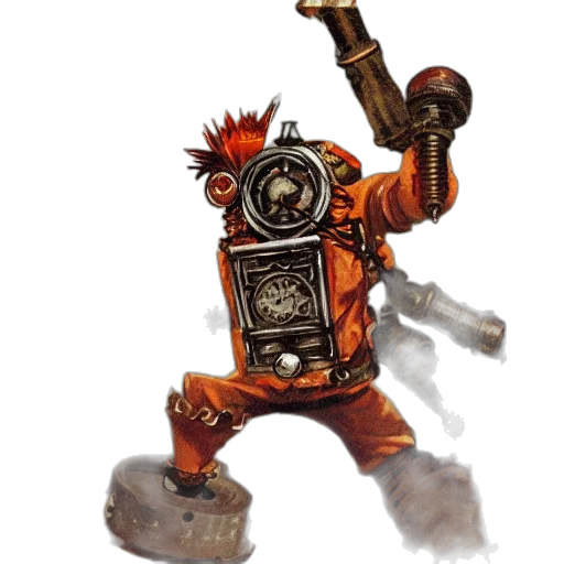 robot, staff, weapon, concept art transparent PNG cut-out