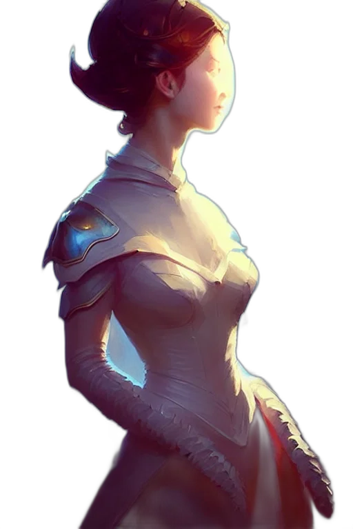 dress, robot, crown, staff transparent PNG cut-out