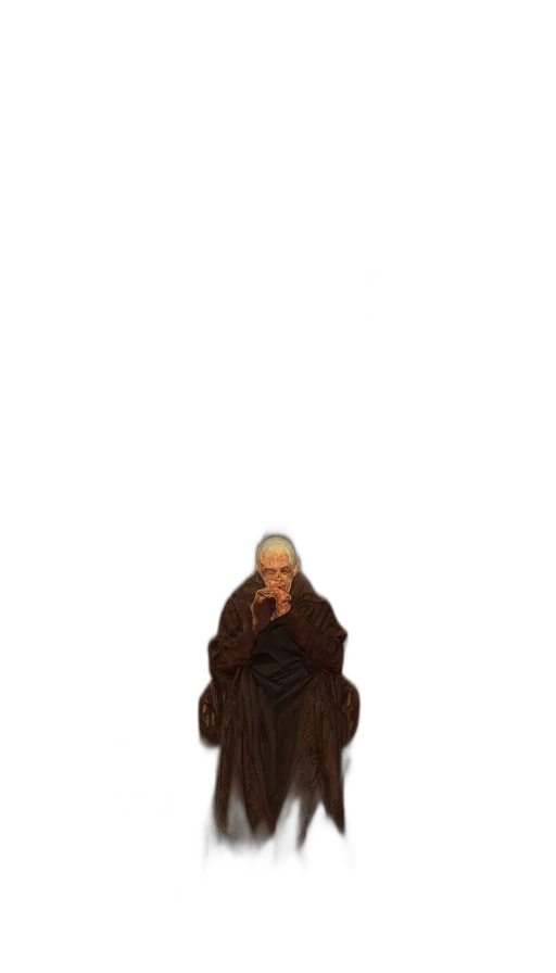 staff, creature, face, dress transparent PNG cut-out