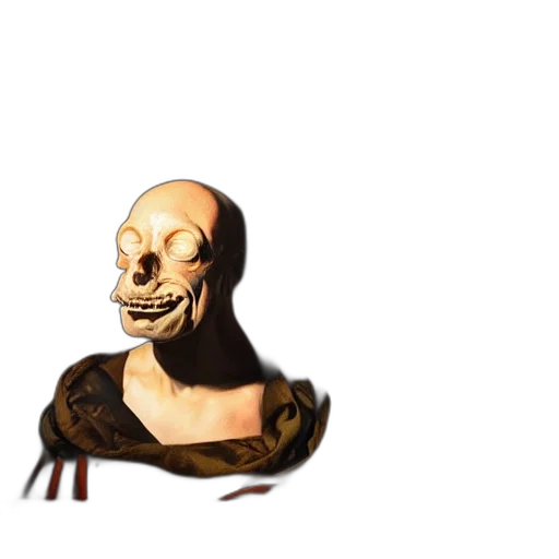 mask, creature, face, staff transparent PNG cut-out