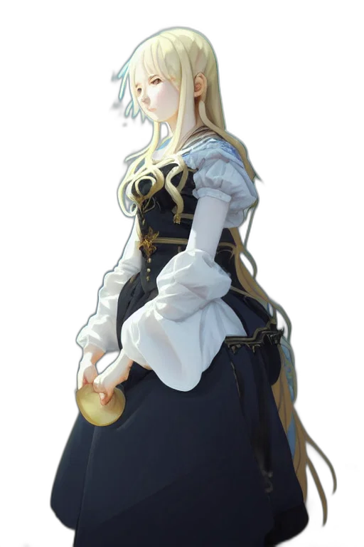 dress, staff, crown, sword transparent PNG cut-out
