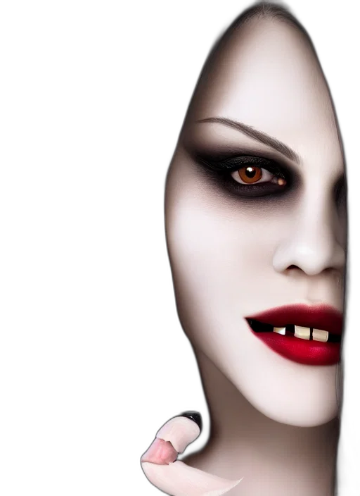 mask, face, creature, photorealistic transparent PNG cut-out