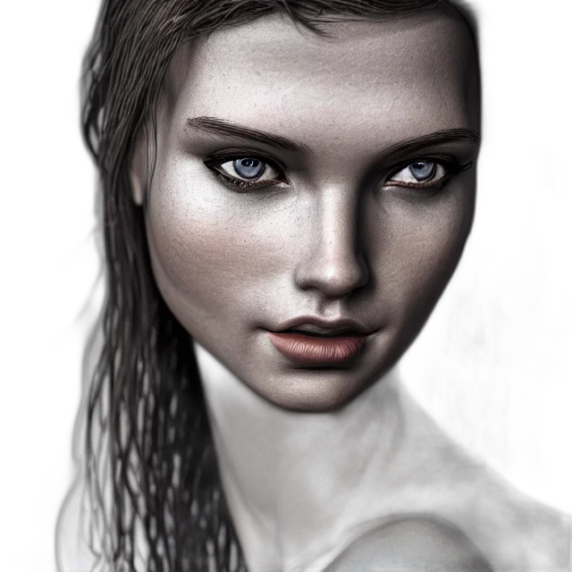 face, hair, jewelry, mask transparent PNG cut-out