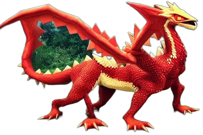 dragon, animal, creature, 3d render transparent PNG cut-out