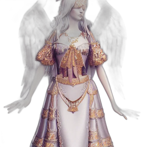 dress, jewelry, fantasy art, concept art transparent PNG cut-out