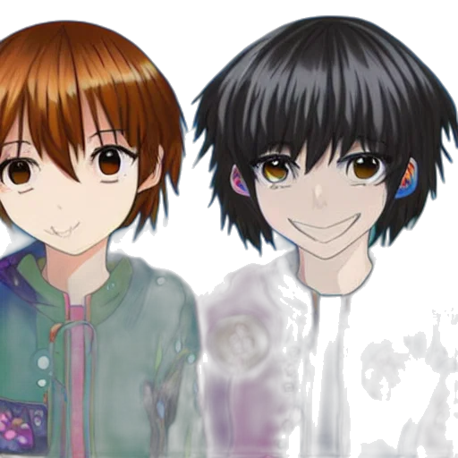 anime, photorealistic, 3d render, cartoon transparent PNG cut-out