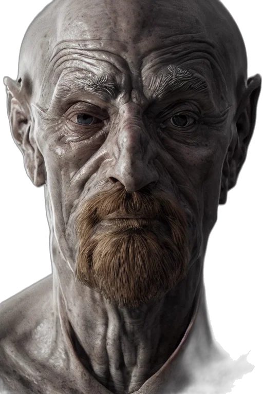 face, mask, staff, creature transparent PNG cut-out