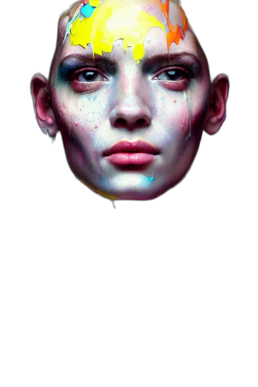 face, mask, crown, creature transparent PNG cut-out