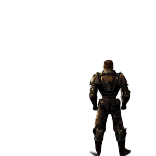 robot, weapon, jacket, staff transparent PNG cut-out