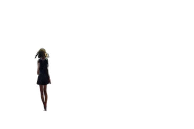 dress, hair, robot, creature transparent PNG cut-out
