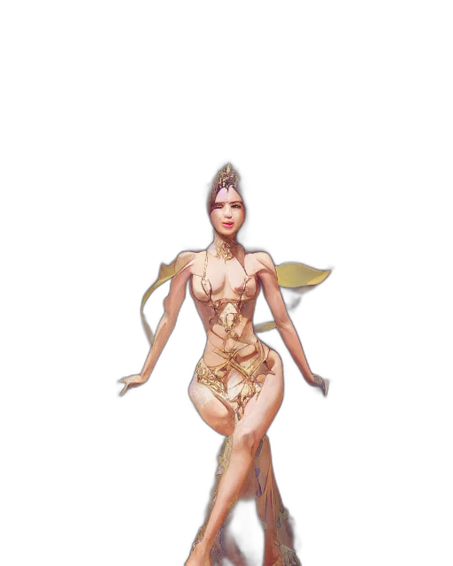 dress, jewelry, creature, concept art transparent PNG cut-out