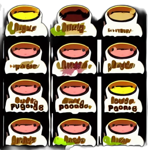 food, neon, earth tones, colorful transparent PNG cut-out