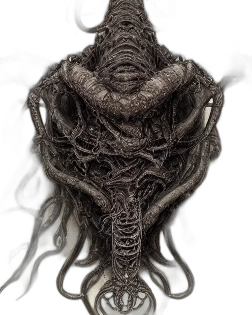 creature, mask, hair, crown transparent PNG cut-out