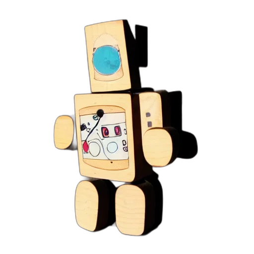 robot, 3d render, cartoon, concept art transparent PNG cut-out