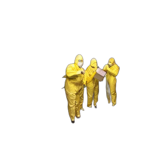 jacket, staff, mask, umbrella transparent PNG cut-out