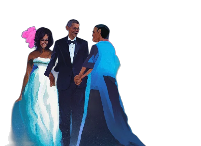 dress, concept art, barack, michelle transparent PNG cut-out
