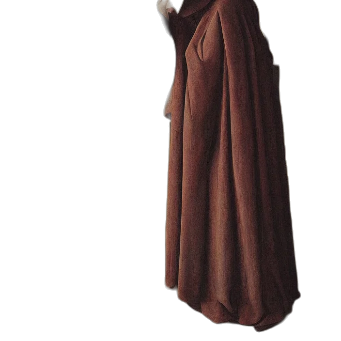 dress, jacket, staff, weapon transparent PNG cut-out