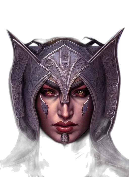 face, mask, fantasy art, concept art transparent PNG cut-out