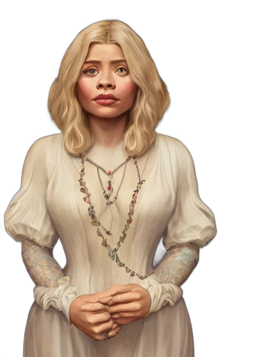 jewelry, dress, face, staff transparent PNG cut-out