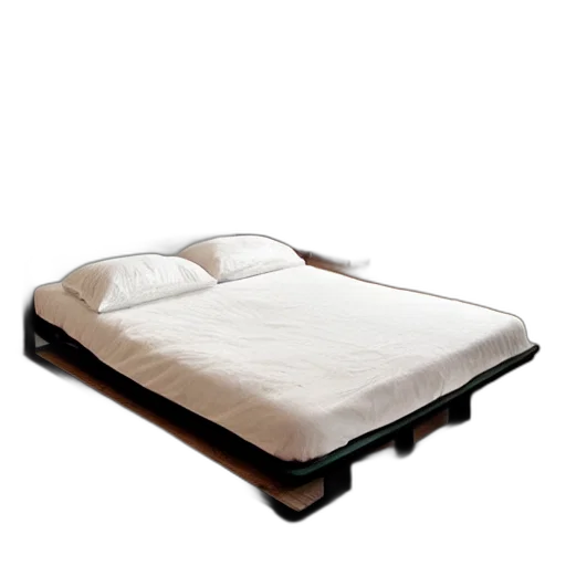 furniture, 3d render, naan, bed transparent PNG cut-out