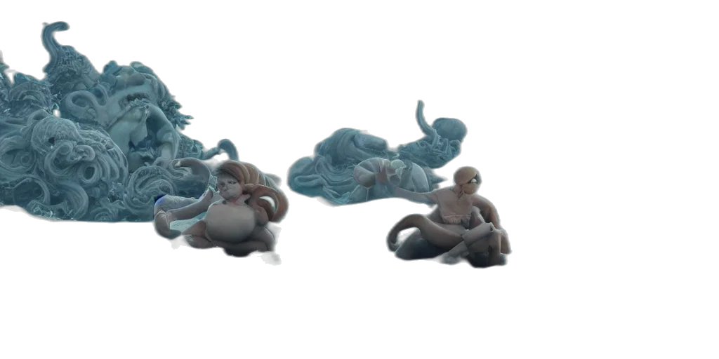 3d render, concept art, fantasy art, photorealistic transparent PNG cut-out
