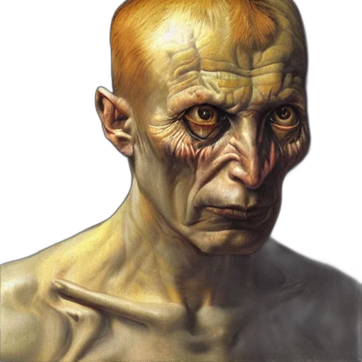 face, mask, creature, staff transparent PNG cut-out