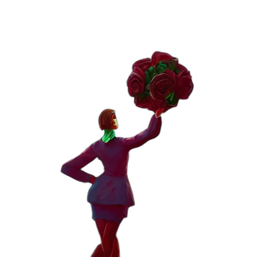 staff, flower, crown, umbrella transparent PNG cut-out