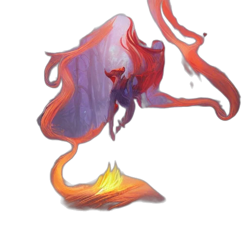 dragon, creature, hair, mask transparent PNG cut-out