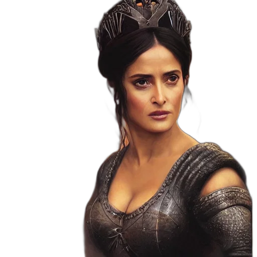 crown, photorealistic, salma, hayek transparent PNG cut-out