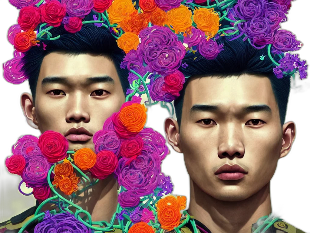 photorealistic, vaporwave, colorful, neon transparent PNG cut-out