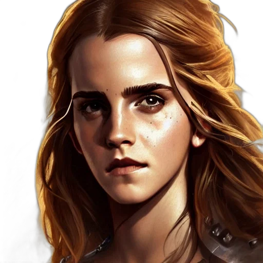 face, fantasy art, concept art, photorealistic transparent PNG cut-out