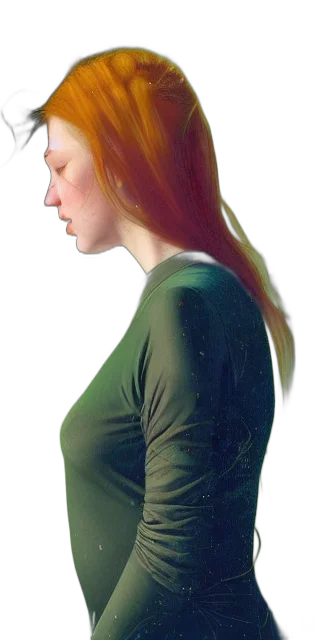 dress, face, hair, jacket transparent PNG cut-out