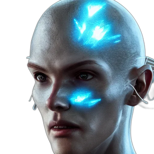 robot, face, mask, creature transparent PNG cut-out