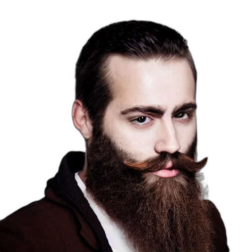 face, hair, photorealistic, cartoon transparent PNG cut-out