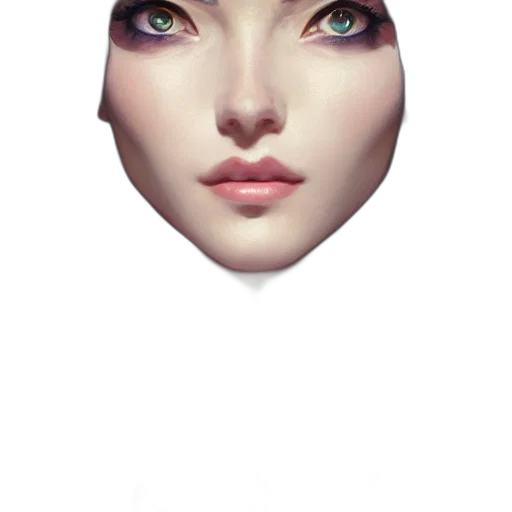 face, mask, crown, creature transparent PNG cut-out